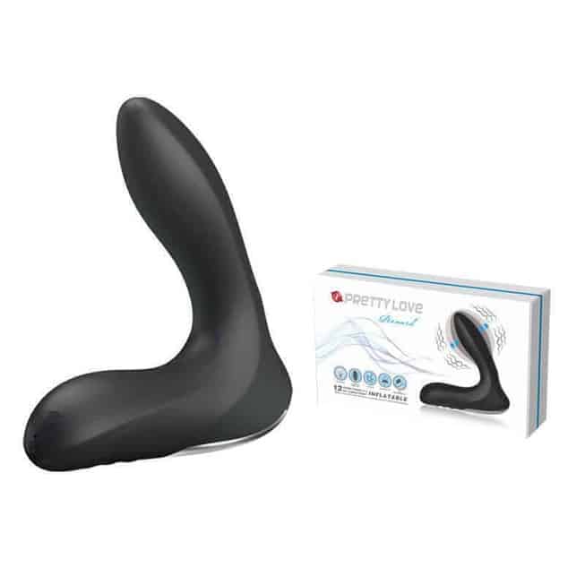 PrettyLove Leonard Massage Tiền Liệt Tuyến Đen Giãn Nở