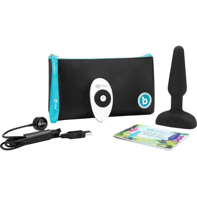 b-Vibe Trio Plug Đen Remote Rung Hậu Môn Điên
