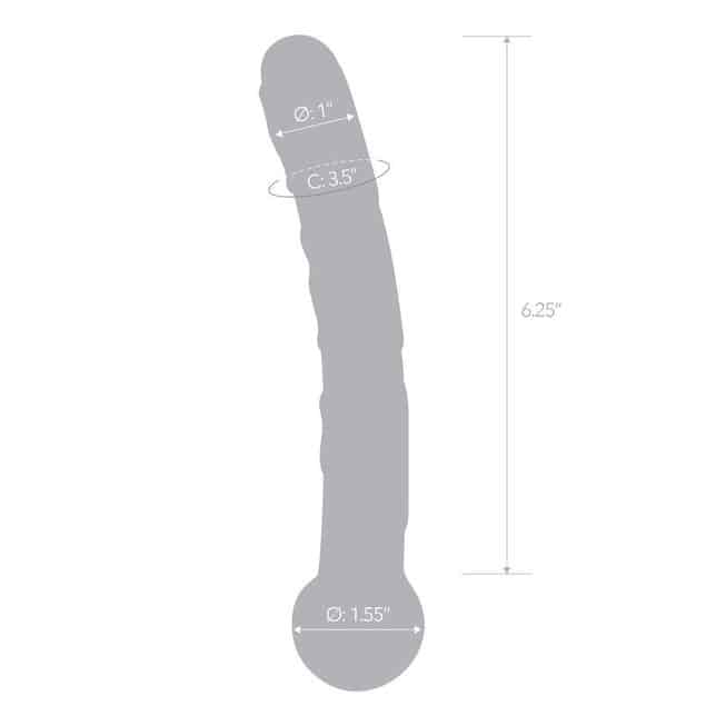 Glas Tickler Kính Cam 18cm Kích Thích Mãnh Liệt