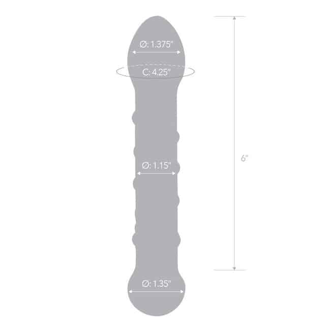 Glas Spiral Staircase Kính 18cm Hồng Xoắn 2 Đầu Siêu Mịn