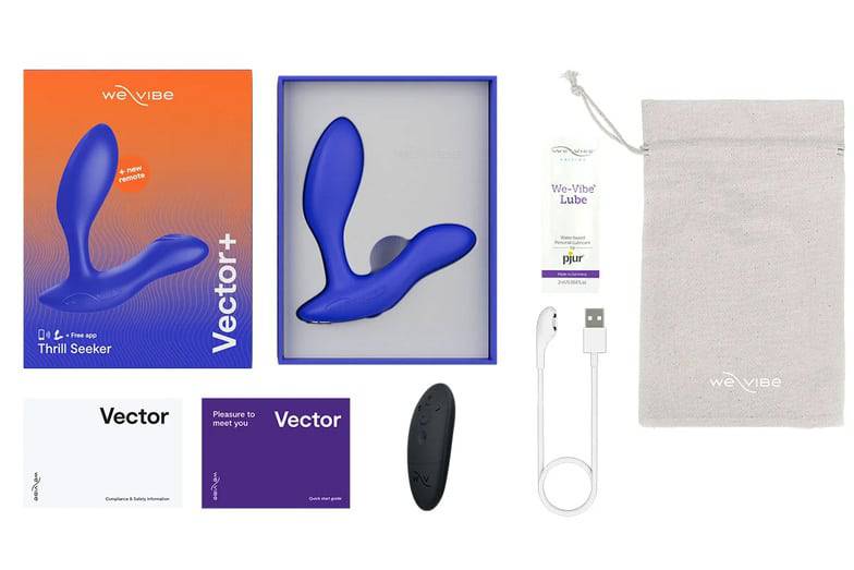 We-Vibe Vector+ Massage Tiền Liệt Siêu Rung Xanh