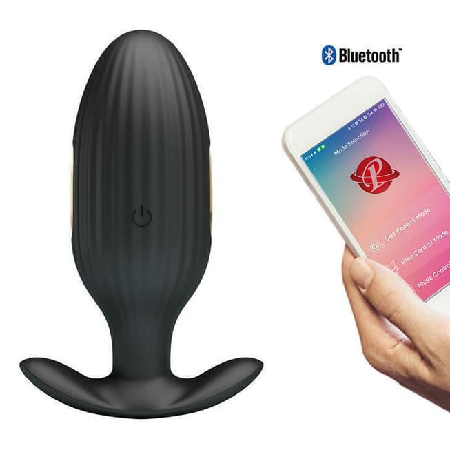 Pretty Love Jefferson Plug Đít Điện Giật App Đen 