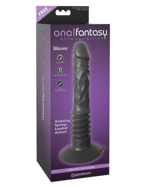 Pipedream Ass Fucker Đen Dao Động Ma Sát Anus