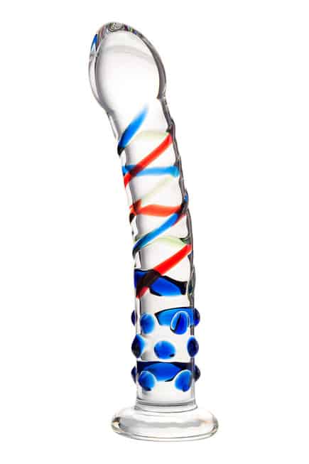 Sexus Glass Dildo Lồi 18cm 3.5cm Thủy Tinh Siêu Cứng 