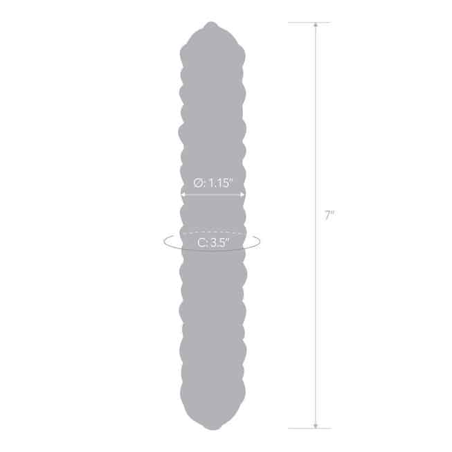 Nubby Glas Kính 17.5cm Sần Hồng Tím Mịn Đỉnh