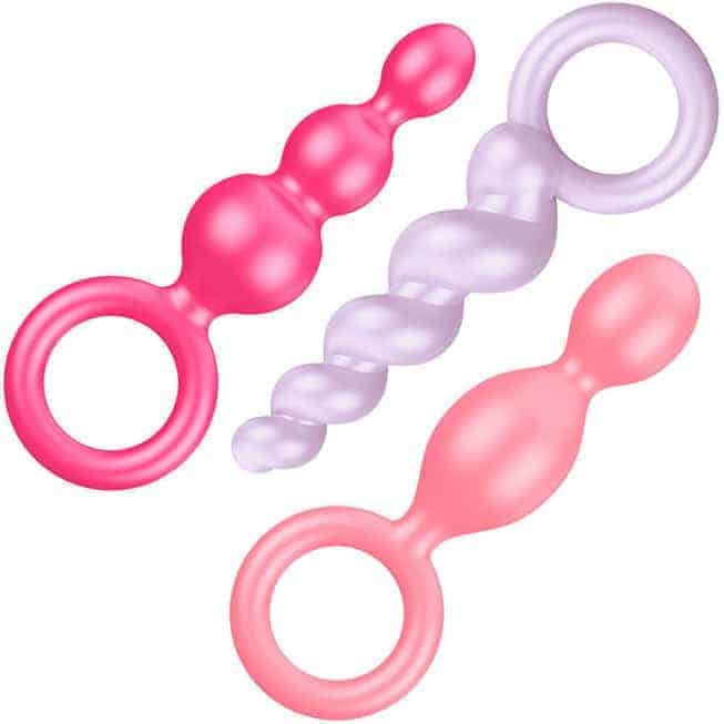 Booty Call Satisfyer 3pc Plug Anal Đa Màu Đỉnh Cao