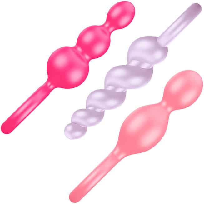 Booty Call Satisfyer 3pc Plug Anal Đa Màu Đỉnh Cao