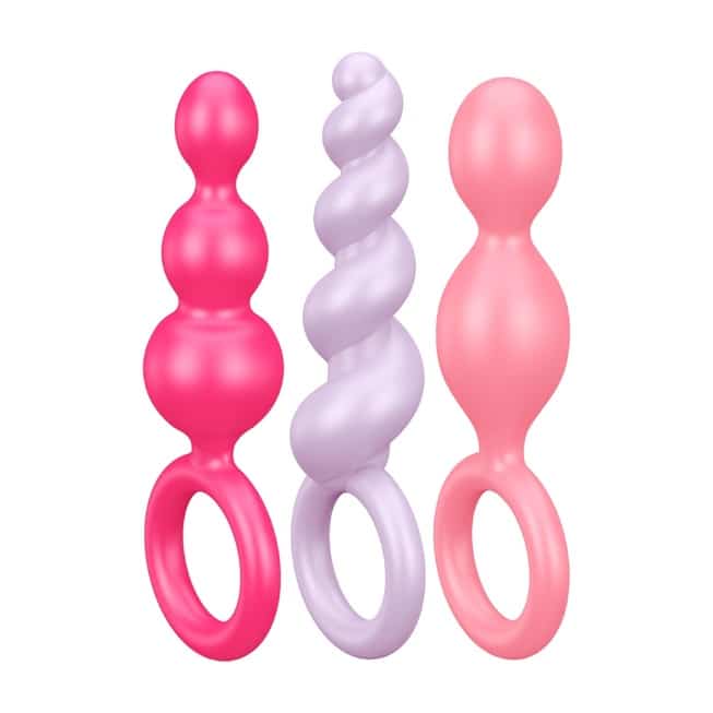 Booty Call Satisfyer 3pc Plug Anal Đa Màu Đỉnh Cao