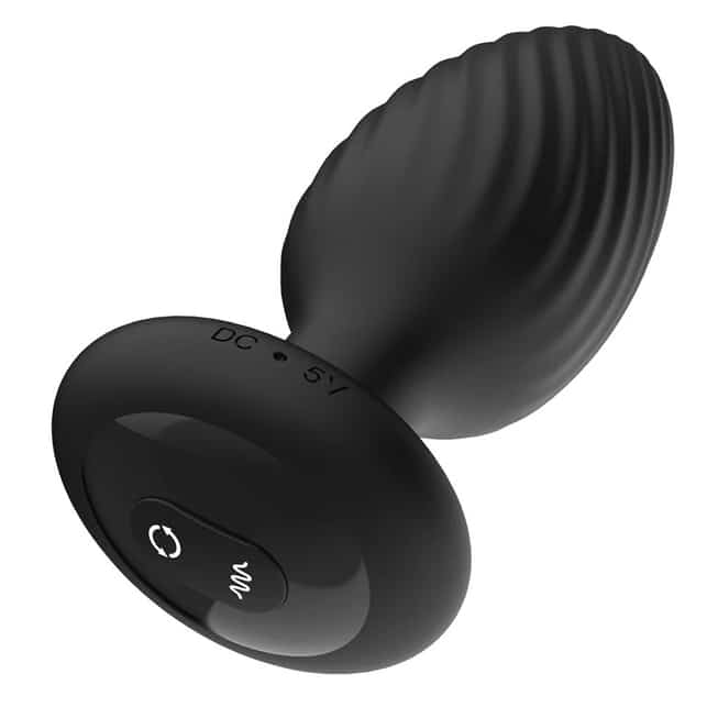 Nexus Tornado XL Plug Quay Đen Remote Siêu Mạnh