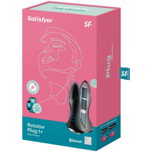 Satisfyer Rotator Plug 1+ Đen Rimming Dao Động App