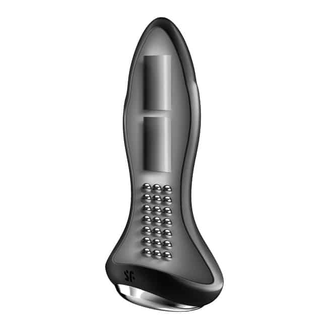 Rotator Plug 1+ Satisfyer Đen Rimming Dao Động
