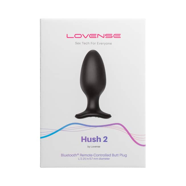 Lovense Hush 2 Plug Hậu Môn L Đen App Mạnh Mẽ