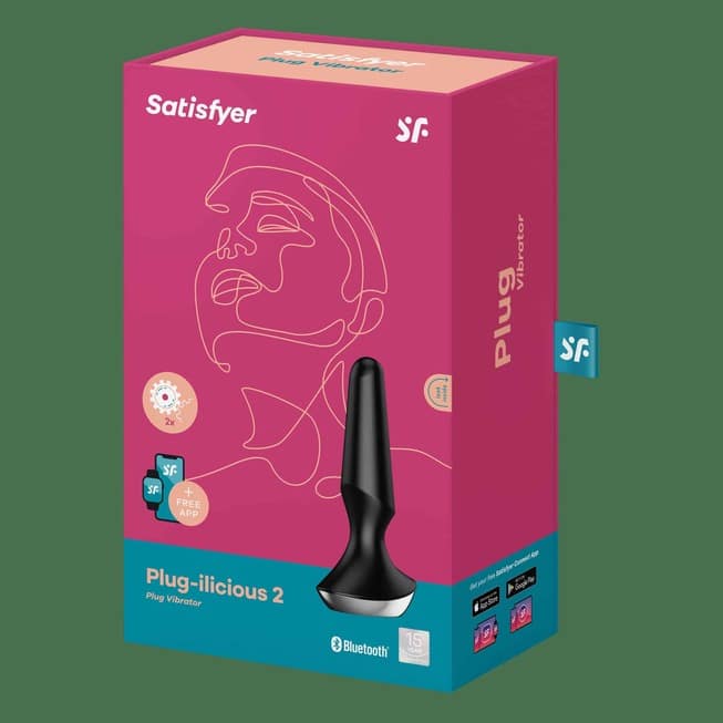 Satisfyer Plug-ilicious 2 Rung Anal Đen App Thỏa Mãn