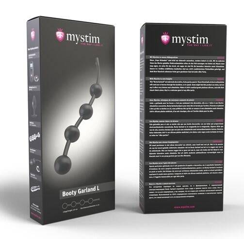 Mystim Booty Garland L Điện Mông Đen Sốc Óc Hoang Dại