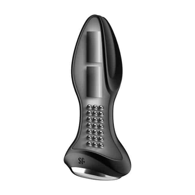 Satisfyer Rotator Plug 2+ Rung Rimming App Đen 12.8cm