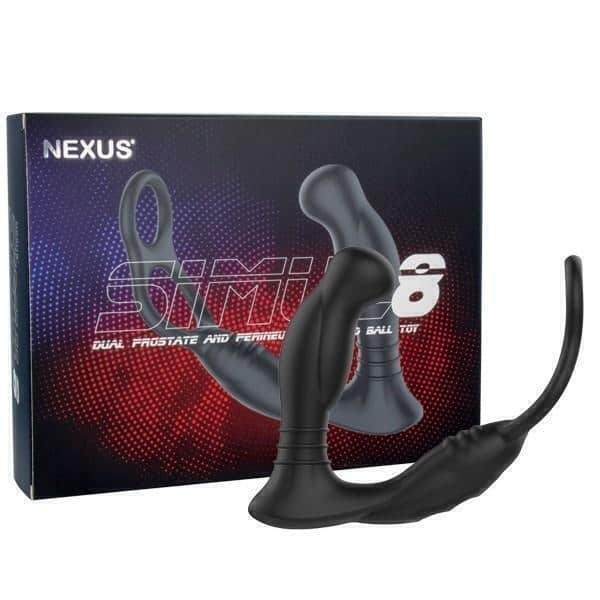 Nexus Simul8 Prostate Ring Đen Dao Động Đôi Siêu Phẩm