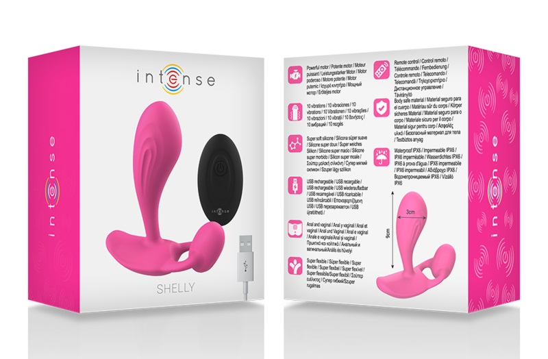 Intense Shelly Plug Rung Hậu Môn Hồng 9cm Siêu Phẩm Massage
