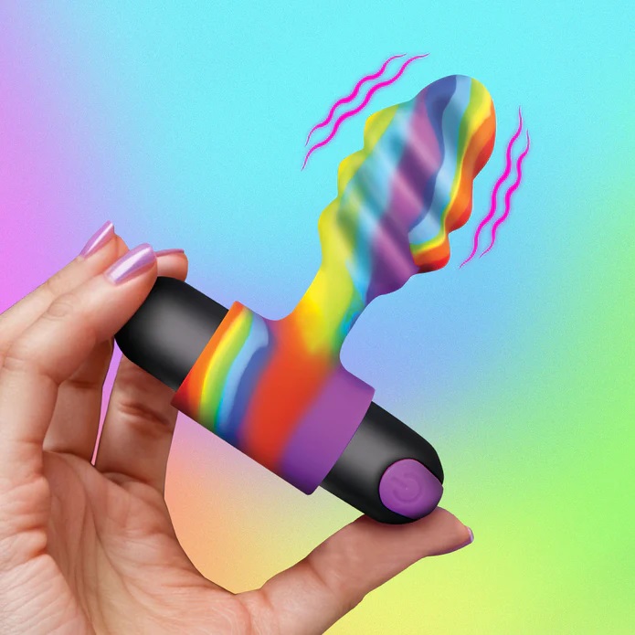 Bang Rainbow Anal Plug Rung 2.8cm Lung Linh Siêu Sướng