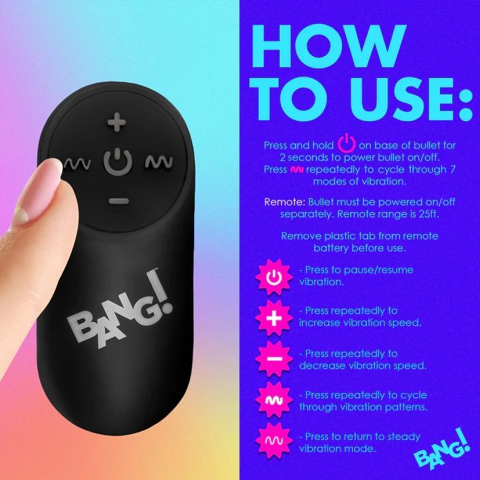 Bang Rainbow Anal Plug Rung 2.8cm Lung Linh Siêu Sướng
