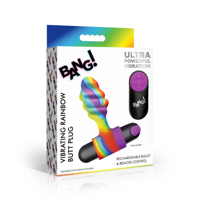 Bang Rainbow Anal Plug Rung 2.8cm Lung Linh Siêu Sướng