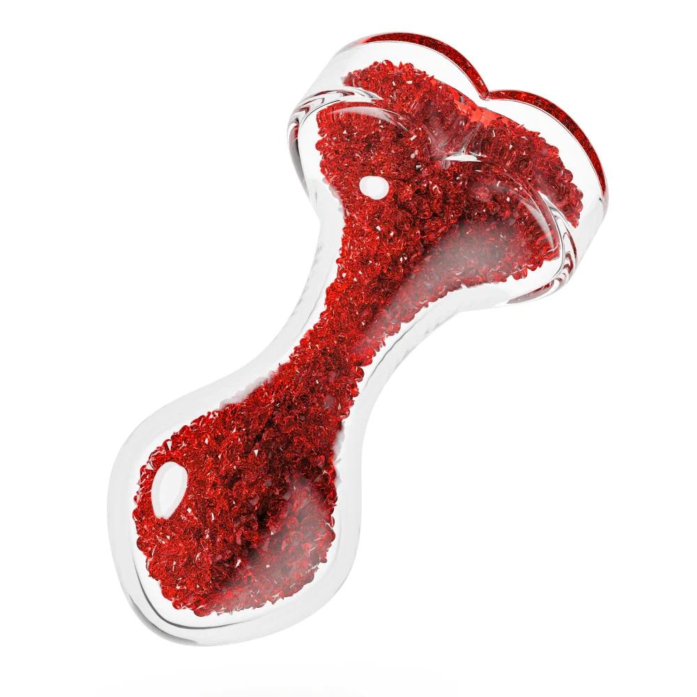 Plug Kính Đỏ Lustre 3.8cm Sang Trọng Đỉnh Cao