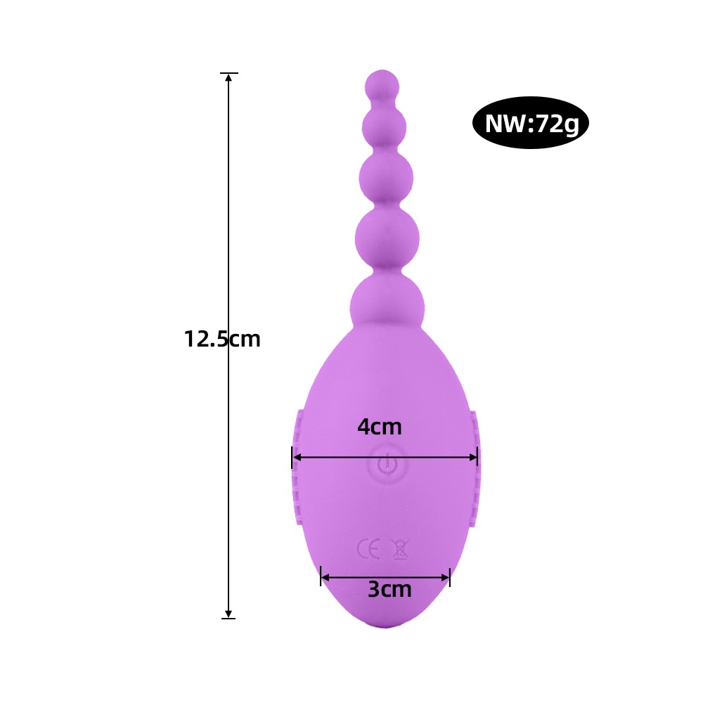 FAAK Olive Whip Anal Vibro Tím 12.5cm