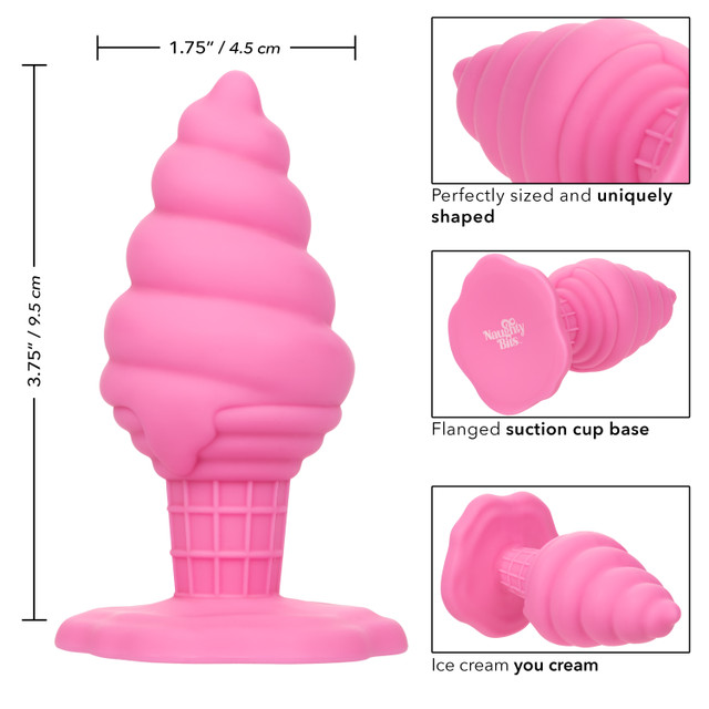 CEN Naughty Bits Yên Hậu Môn Hồng Silicone 4.5cm Siêu Mềm