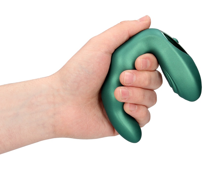 Ouch Massager Prostate Xanh Kim Loại Rung 9cm