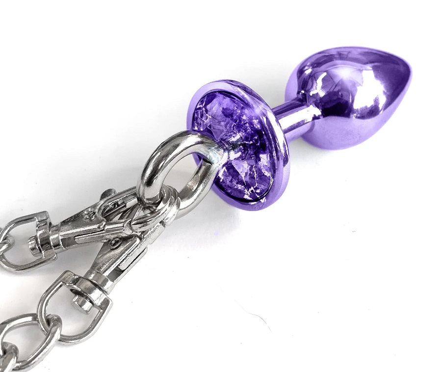 Fluffy Còng Tay Nixie Plug Tím Kim Loại Nóng Bỏng