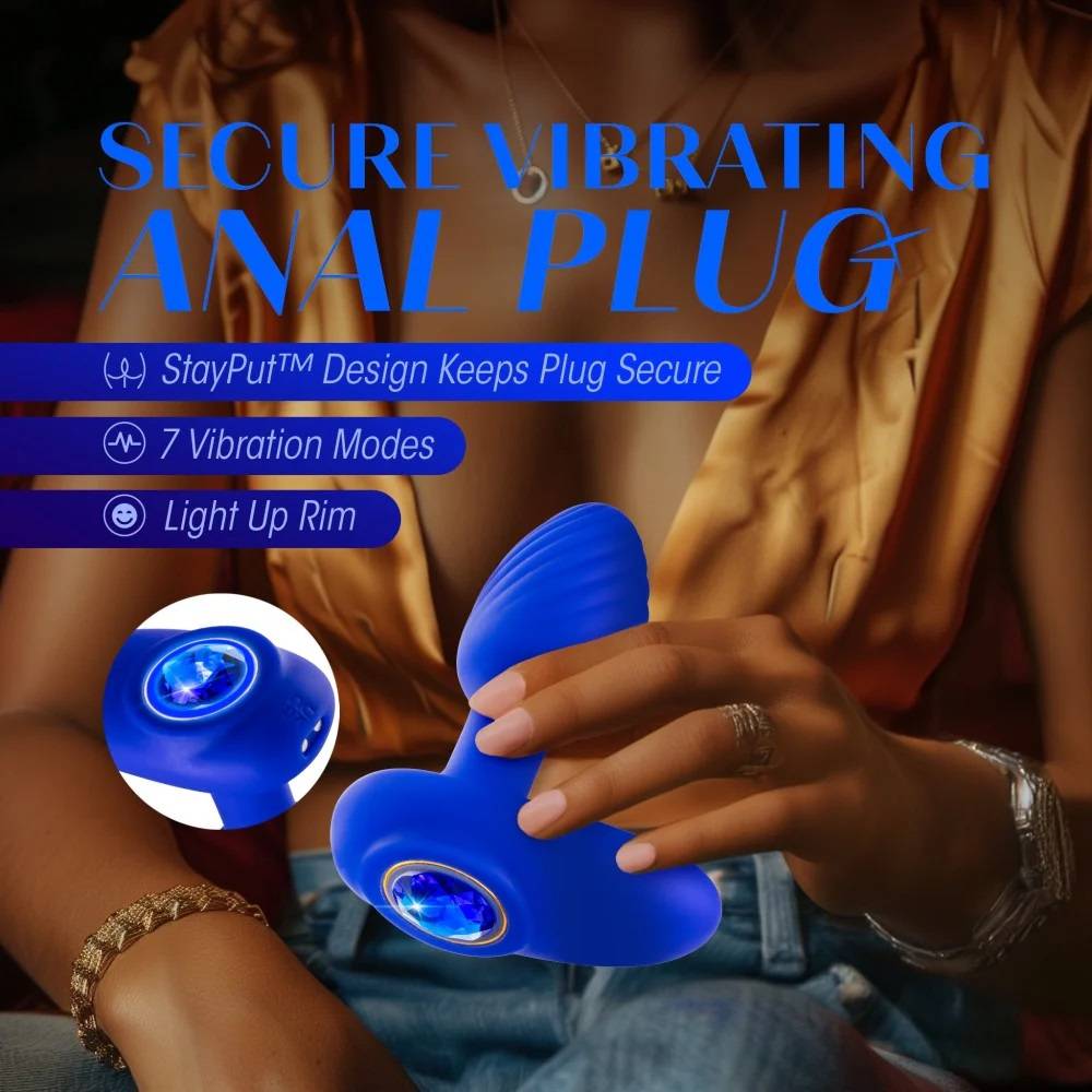 Oh My Gem Sapphire Plug Hậu Môn Rung Mịn
