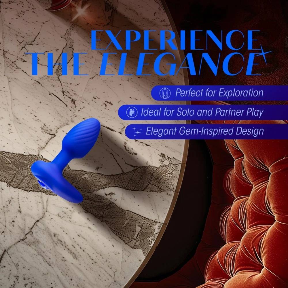 Oh My Gem Sapphire Plug Hậu Môn Rung Mịn