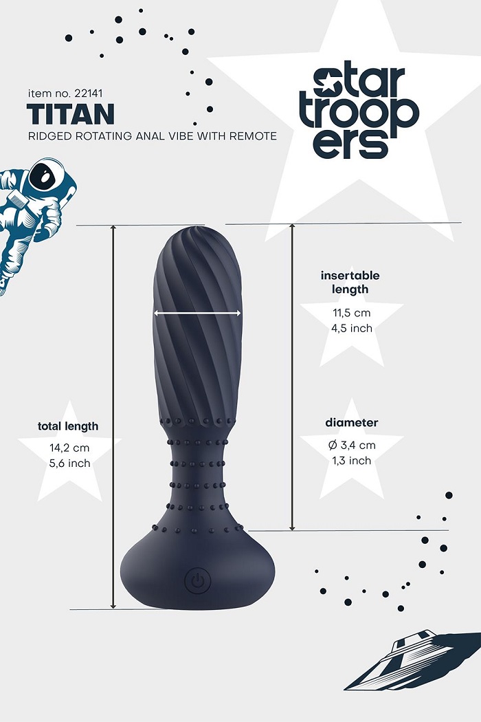 Dreamtoys Titan SE Anal Xoay Rung App Xanh Thú Vị