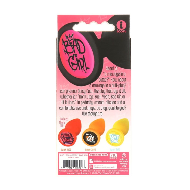 Icon Booty Talk Nút Đít 3.5cm Mềm Bad Girl Hậu Môn Hấp Dẫn