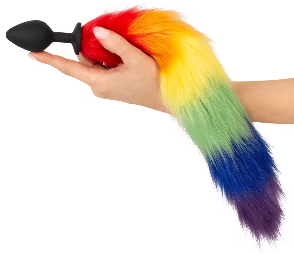 You2Toys Đuôi Cáo Cầu Vồng 42cm Nút Mềm Mịn