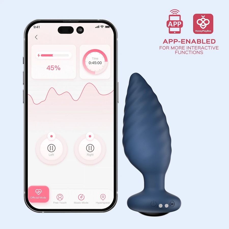 Honey Noah Plug Navy – Xoay Rung Remote Hậu Môn Điên Rồ!