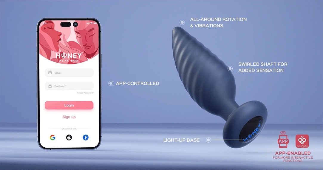 Honey Noah Plug Navy – Xoay Rung Remote Hậu Môn Điên Rồ!