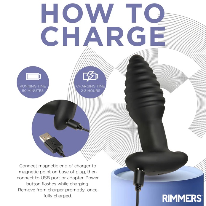 Rimmers Model-E Plug Quay Rung Đen 12.5cm Cao Cấp