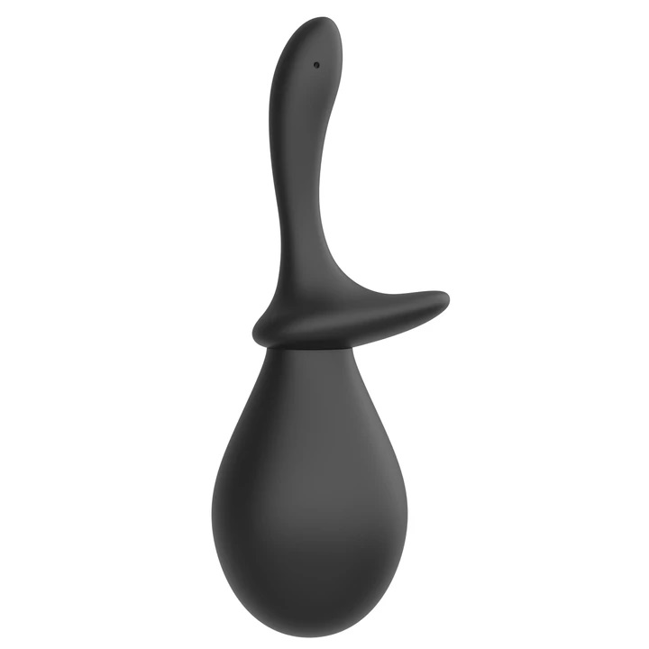 Nexus Enema Kit Silicone Đen 2 Vòi Rửa Sạch