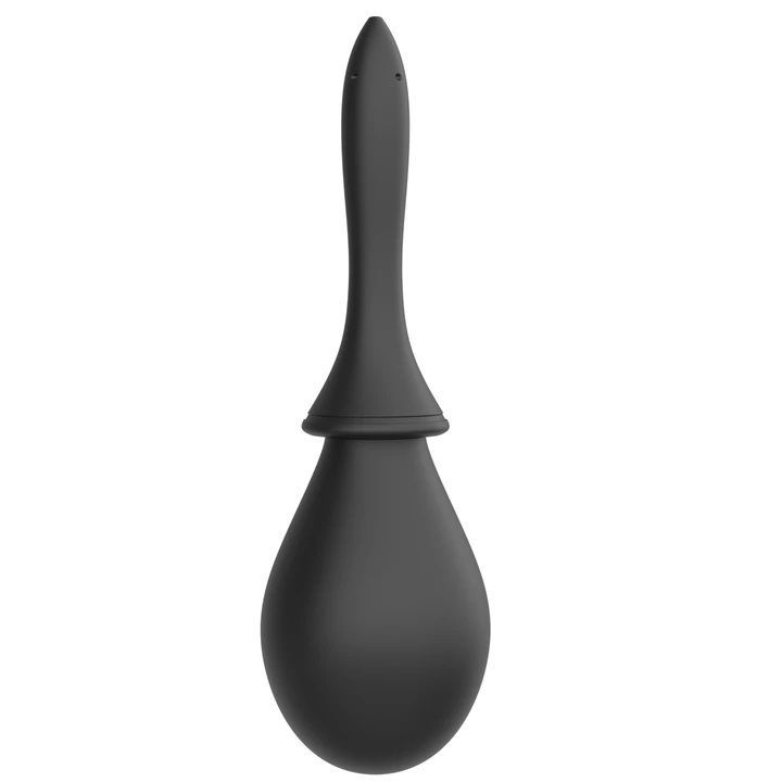 Nexus Enema Kit Silicone Đen 2 Vòi Rửa Sạch