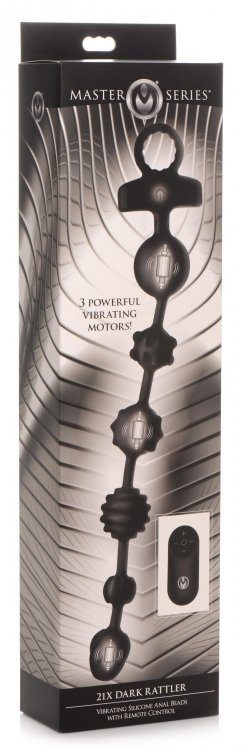 Master Series 10X Rattler Đen Siêu Rung Hậu Môn