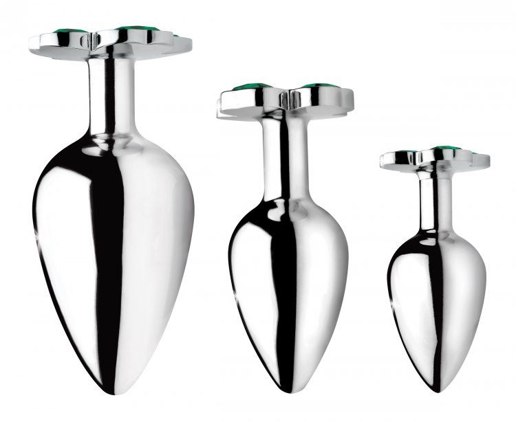 Booty Sparks Clover Plug Ngọc Xanh S 2.54cm Lấp Lánh
