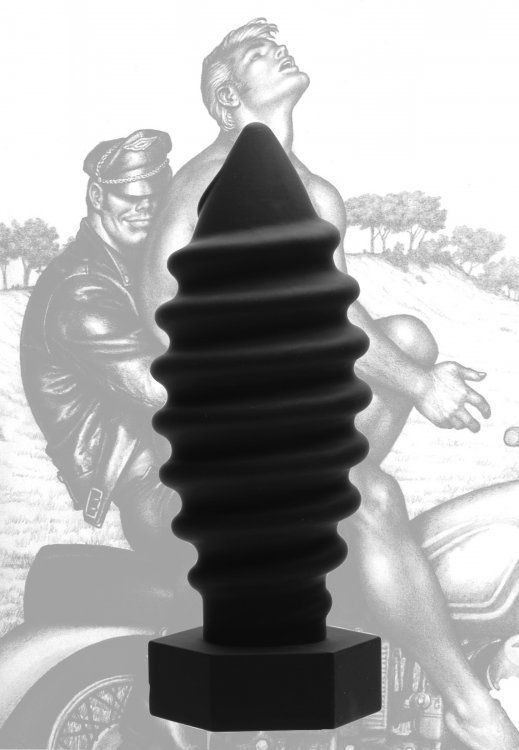 TOF Spiral Anal Plug Đen 7cm Xoắn Ốc Siêu To Khủng