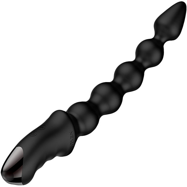 Nexus Bendz Anal Đen 26cm – Chuỗi Rung Hậu Môn Thăng Hoa!