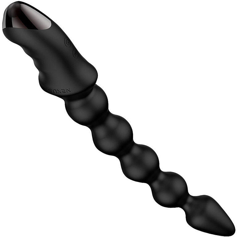 Nexus Bendz Anal Đen 26cm – Chuỗi Rung Hậu Môn Thăng Hoa!