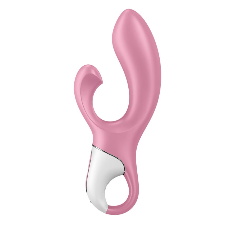 Satisfyer Air Pump Thỏ Rung Hồng 20cm Thích Lên Đỉnh
