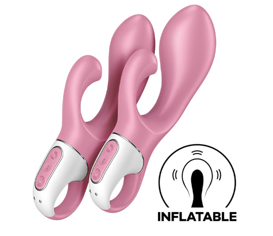 Satisfyer Air Pump Thỏ Rung Hồng 20cm Thích Lên Đỉnh