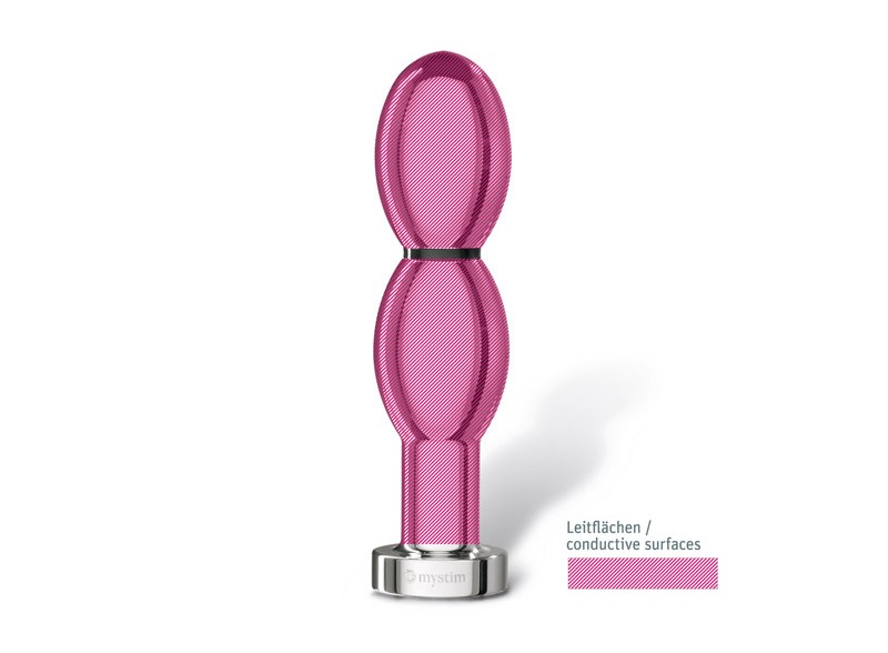 Mystim Othello E-Stim Dildo Bạc Nhôm Đức 14cm Kích Thích