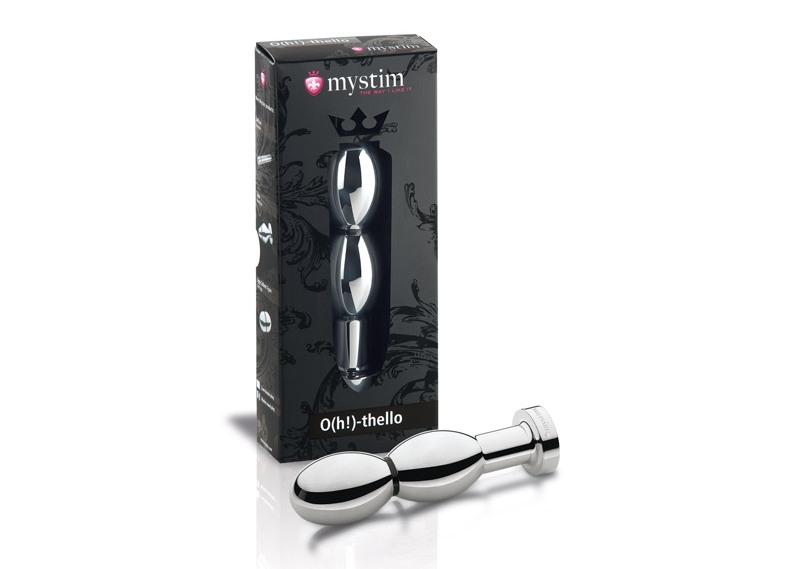 Mystim Othello E-Stim Dildo Bạc Nhôm Đức 14cm Kích Thích