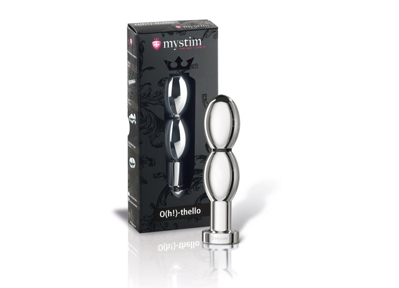 Mystim Othello E-Stim Dildo Bạc Nhôm Đức 14cm Kích Thích