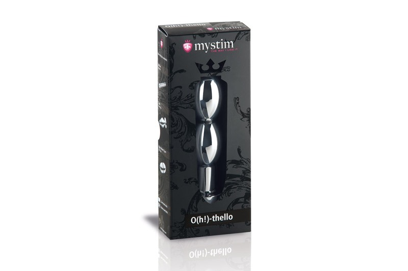 Mystim Othello E-Stim Dildo Bạc Nhôm Đức 14cm Kích Thích